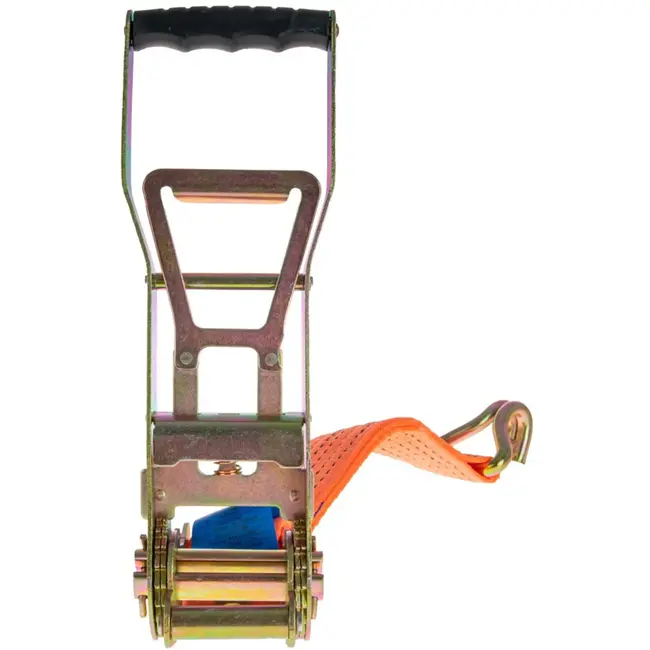 GEKO Ergonomische spanband - 8m - 5 ton - 50mm breed - Oranje
