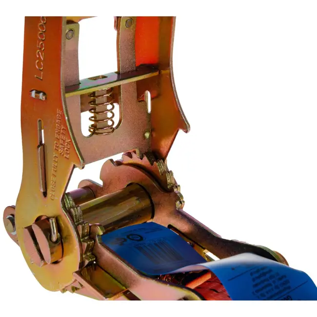 GEKO Ergonomische spanband - 8m - 5 ton - 50mm breed - Oranje