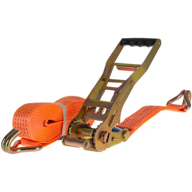 GEKO Ergonomische spanband - 6m - 5 ton - 50mm - Oranje