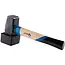 GEKO Paving hamer - 2000g - Rubberen bescherming - Ergonomische houten greep