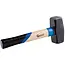 GEKO Paving hamer - 2000g - Rubberen bescherming - Ergonomische houten greep