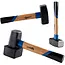 GEKO Paving hamer - 1500g - Rubber beschermlaag - Ergonomisch houten handvat