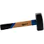 GEKO Paving hamer - 1500g - Rubber beschermlaag - Ergonomisch houten handvat