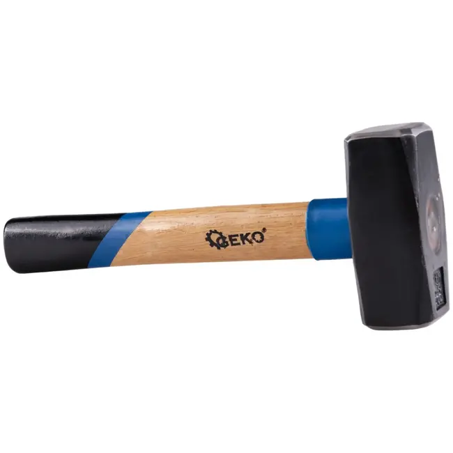 GEKO Paving hamer - 1500g - Rubber beschermlaag - Ergonomisch houten handvat
