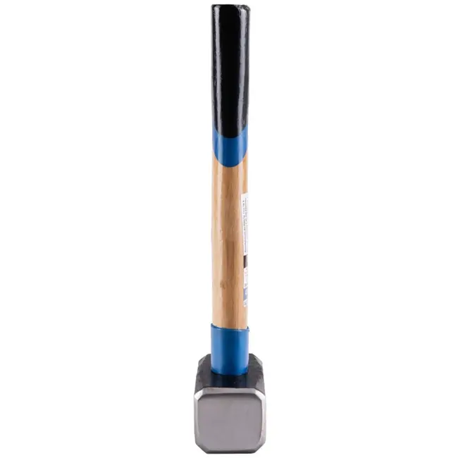 GEKO Paving hamer - 1500g - Rubber beschermlaag - Ergonomisch houten handvat