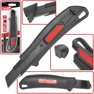 Tvardy Utility mes - 8-segment afbreekmes - SK2H staal - ABS handgreep - 100 mm blad