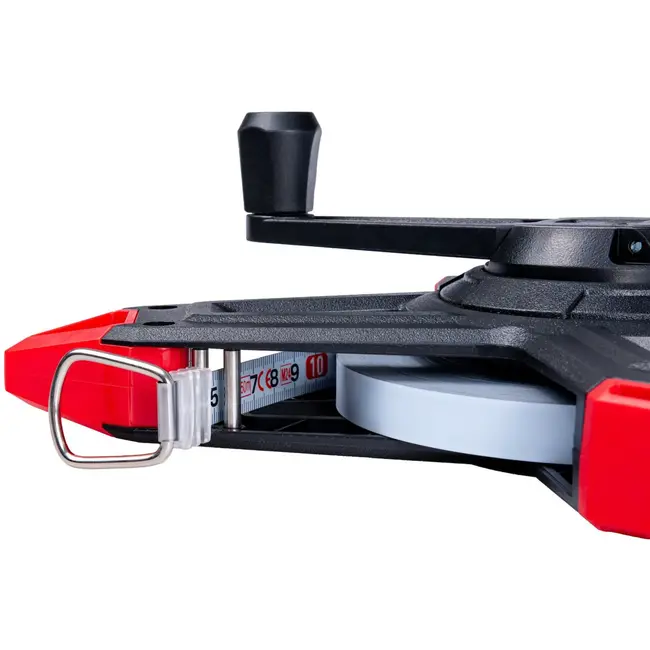 Tvardy Open frame meetlint - 50m staal - ergonomische grip - nauwkeurige schaal