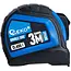 GEKO Dubbelzijdige meetlint met autostop - 3m - Nylon coating - Klasse I nauwkeurigheid - 12 stuks