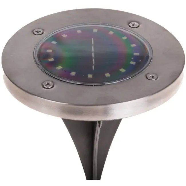 Keltin Solar tuinlamp set - 16 LED - Weerbestendig - Zilver/Zwart - 4 stuks