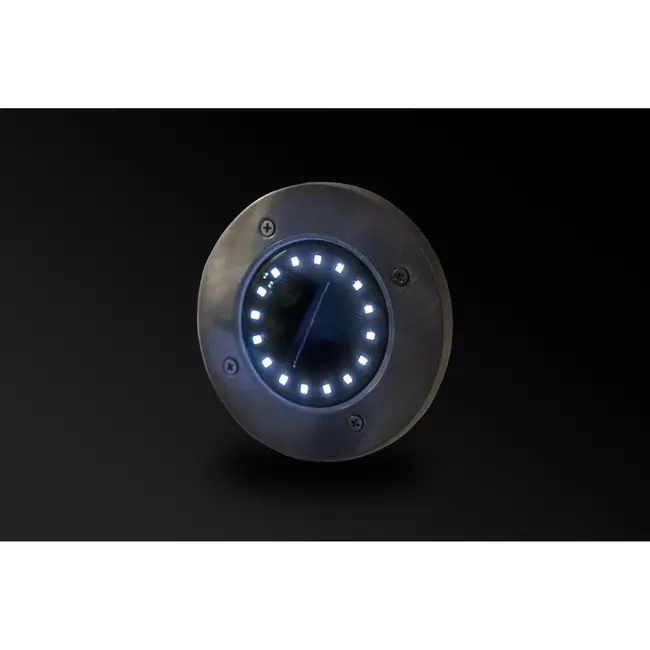 Keltin Solar tuinlamp set - 16 LED - Weerbestendig - Zilver/Zwart - 4 stuks