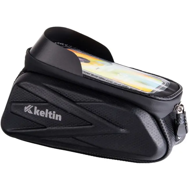 Keltin Waterdichte fietstas met telefoonhouder - EVA en PU - 22x14x11 cm - Zonnekap en hoofdtelefooningang