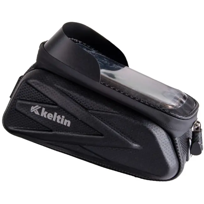 Keltin Waterdichte fietstas met telefoonhouder - EVA en PU - 22x14x11 cm - Zonnekap en hoofdtelefooningang
