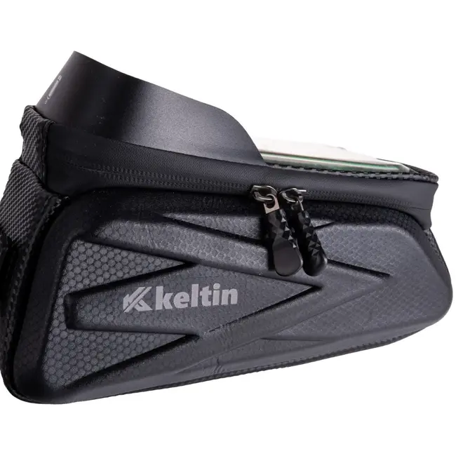 Keltin Waterdichte fietstas met telefoonhouder - EVA en PU - 22x14x11 cm - Zonnekap en hoofdtelefooningang