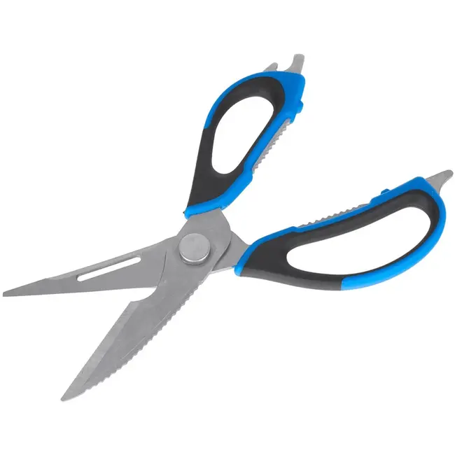 GEKO Multifunctionele schaar - 6-in-1 - roestvrij staal - 230 mm - ergonomische grip