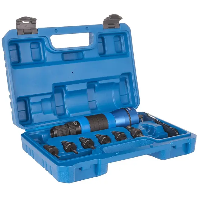 GEKO Rivetmoeradapter - Aluminium & TPR - M3-M10 - Ergonomisch & Duurzaam