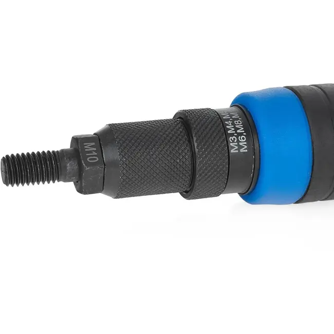 GEKO Rivetmoeradapter - Aluminium & TPR - M3-M10 - Ergonomisch & Duurzaam