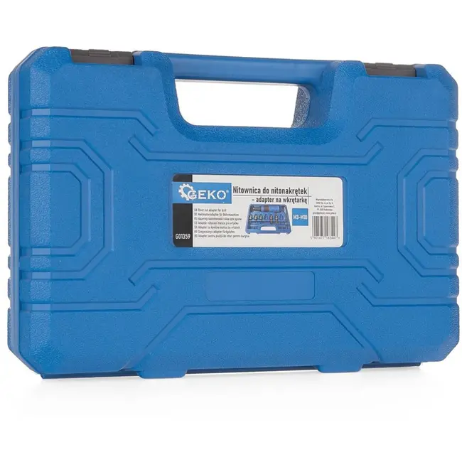 GEKO Rivetmoeradapter - Aluminium & TPR - M3-M10 - Ergonomisch & Duurzaam