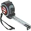 Tvardy Dubbelzijdige meetlint - 5m - Klasse 1 nauwkeurigheid - Rubber behuizing - 25mm breed