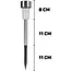 Keltin Solar tuinlampen - Compacte spikes - Neutraal wit licht - Weerbestendig - Set van 10 stuks