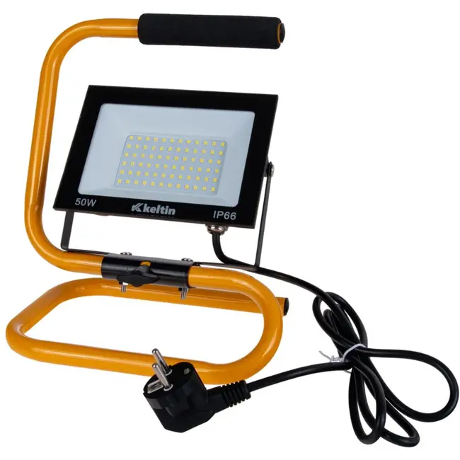 Keltin LED bouwlamp - 50W - koud wit 6500K - verstelbare standaard - IP66 bescherming