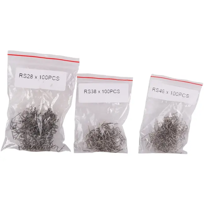 GEKO Plastic laspistool nietjes - 600 stuks - veelzijdige reparatieset