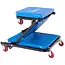 GEKO Opvouwbare werkplaatskruk en ligbed - 2-in-1 - Verstelbare rugleuning - Stalen frame - 930x420x120 mm