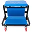 GEKO Opvouwbare werkplaatskruk en ligbed - 2-in-1 - Verstelbare rugleuning - Stalen frame - 930x420x120 mm