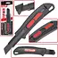 Tvardy Utility mes - intrekbaar - SK2H staal - 8 segmenten - ABS behuizing - 190 mm
