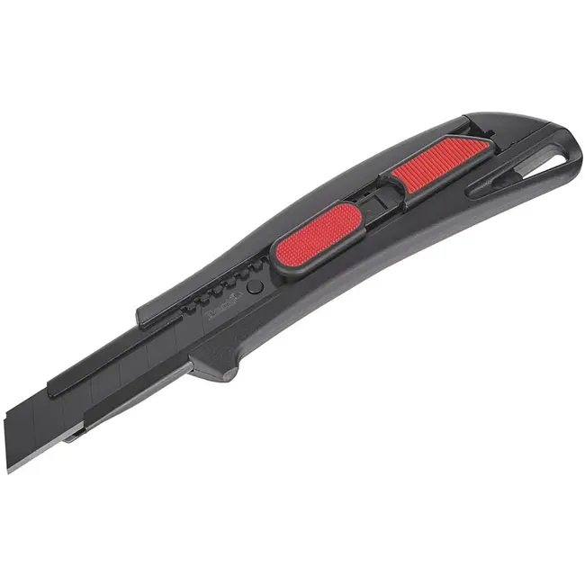 Tvardy Utility mes - intrekbaar - SK2H staal - 8 segmenten - ABS behuizing - 190 mm