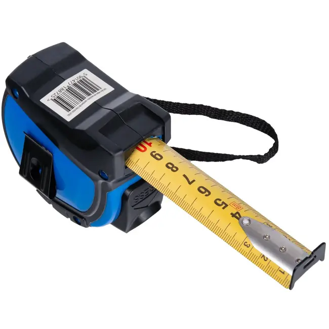 GEKO Dubbelzijdige meetlint - Autostop - 8m x 25mm - Rubberen behuizing - Klasse I nauwkeurigheid - 6 stuks