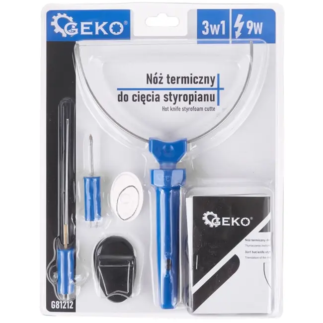 GEKO 3-in-1 thermische snijder - veelzijdig - 9W - voor piepschuim en schuim