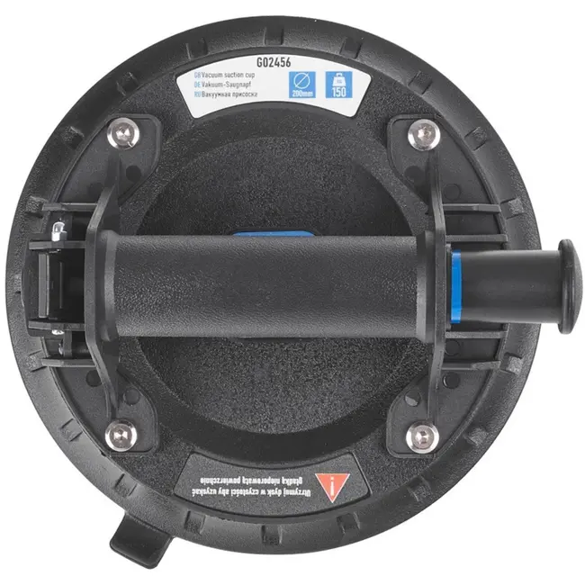 GEKO Vacuum zuignap - 200mm - 150kg draagkracht - met snelontgrendelknop