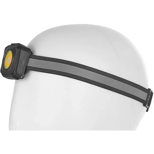 GEKO Schokbestendige LED hoofdlamp - 3 lichtmodi - USB-C oplaadbaar - 500 lumen - Reflecterende hoofdband