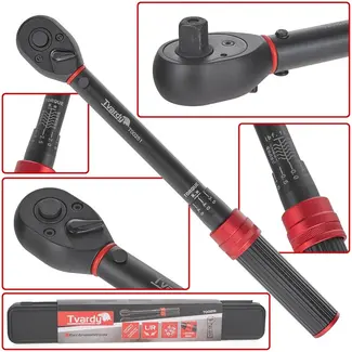 Tvardy Krachtmoment Sleutel - 10-60 Nm - 3/8" Aandrijving - Bi-directionele Meting - 300 mm Lengte