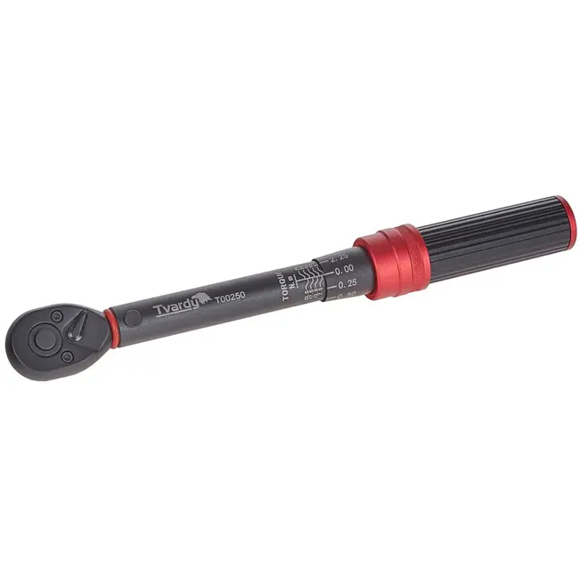 Tvardy Kleine momentsleutel - Precisie 5-25 Nm - Chromoly staal - 240 mm - Bi-directionele meting