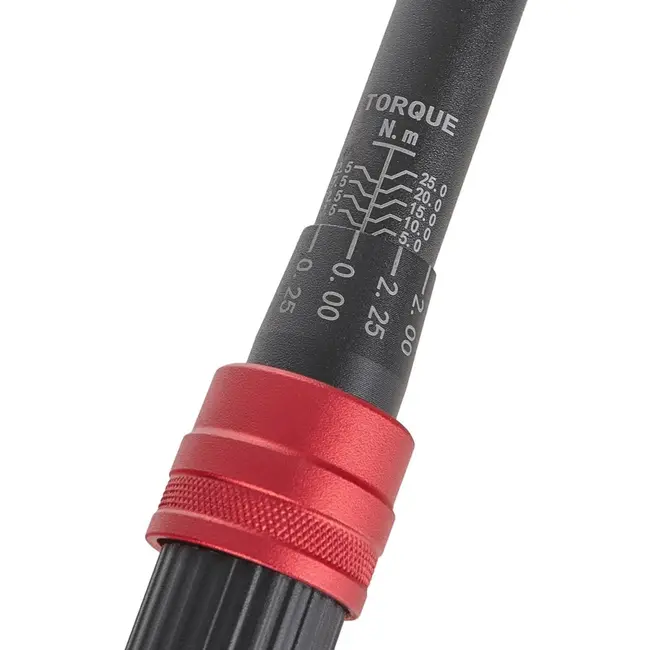 Tvardy Kleine momentsleutel - Precisie 5-25 Nm - Chromoly staal - 240 mm - Bi-directionele meting