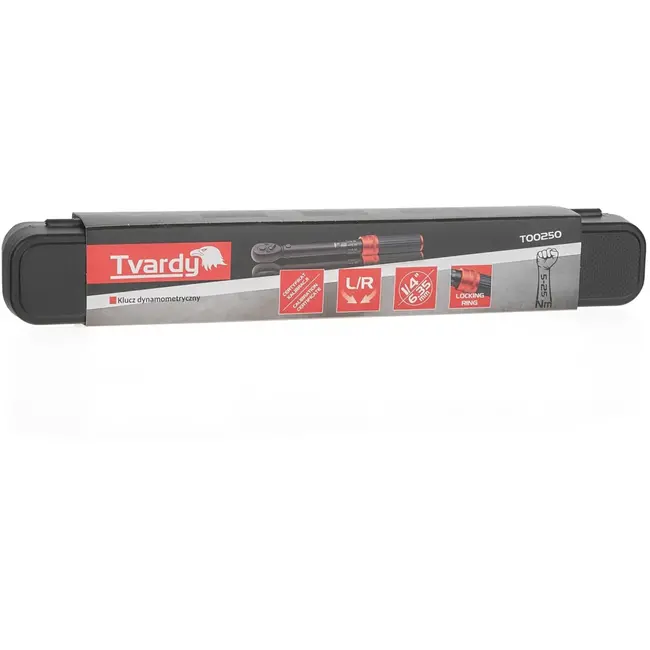 Tvardy Kleine momentsleutel - Precisie 5-25 Nm - Chromoly staal - 240 mm - Bi-directionele meting