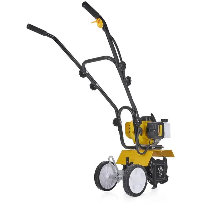 GEKO Benzine tuinfrees - 28 cm werkbreedte - 4 messen - 5-10 cm diepte - 52cc motor