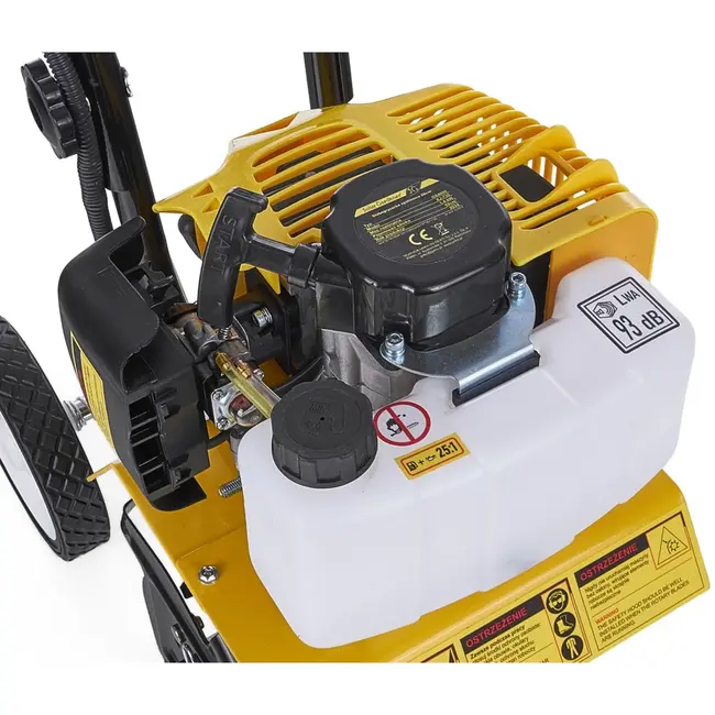 John Gardener Benzine tuinfrees - 28 cm werkbreedte - 4 messen - 5-10 cm diepte - 52cc motor