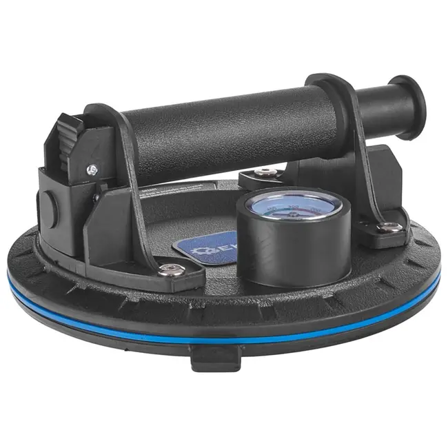 GEKO Vacuum zuignap - 200mm - 170kg draagkracht - Met drukmeter - Snelle ontgrendeling