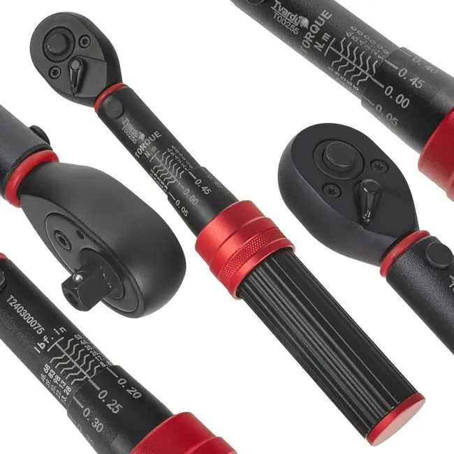 Tvardy Dynamometrische sleutel - 1/4" - 1-6 Nm - Dubbelzijdig - Staal - 195 mm