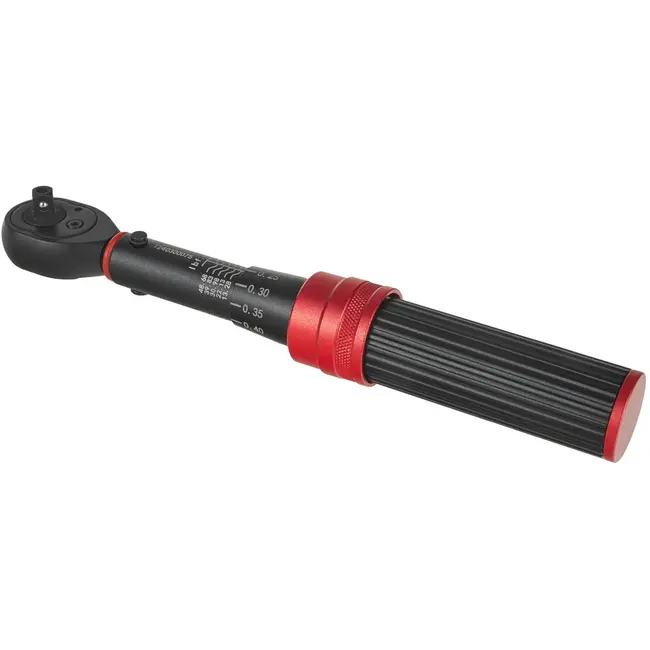 Tvardy Dynamometrische sleutel - 1/4" - 1-6 Nm - Dubbelzijdig - Staal - 195 mm