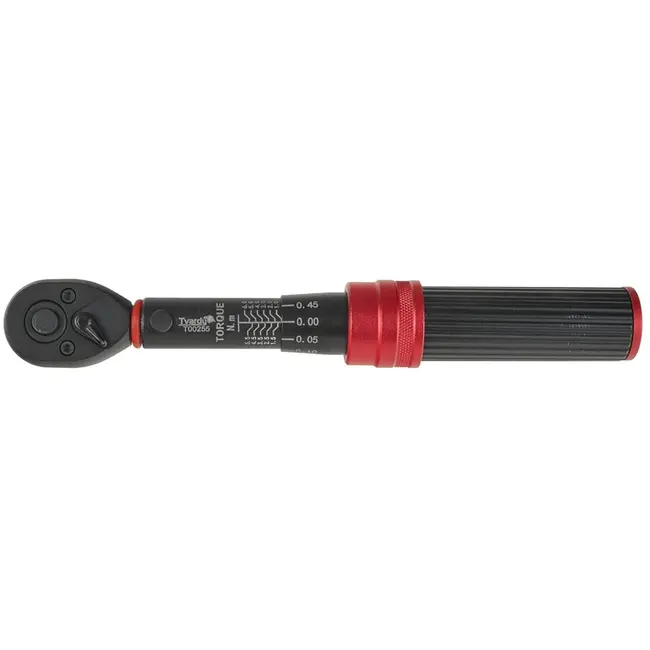 Tvardy Dynamometrische sleutel - 1/4" - 1-6 Nm - Dubbelzijdig - Staal - 195 mm