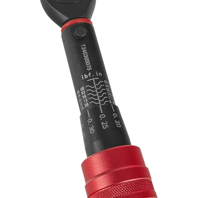 Tvardy Dynamometrische sleutel - 1/4" - 1-6 Nm - Dubbelzijdig - Staal - 195 mm