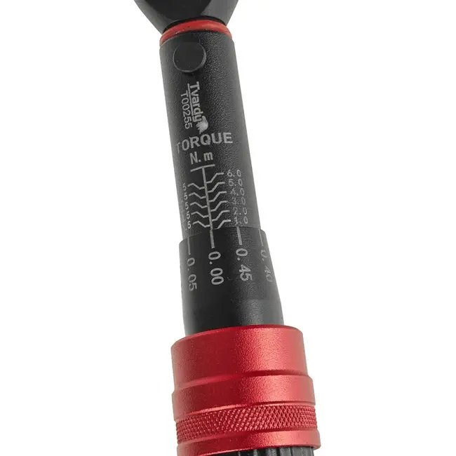 Tvardy Dynamometrische sleutel - 1/4" - 1-6 Nm - Dubbelzijdig - Staal - 195 mm
