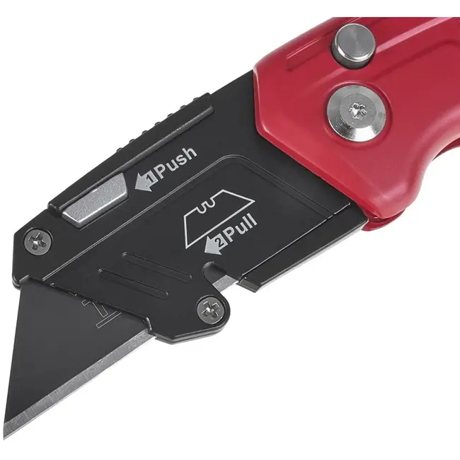 Tvardy Vouwmes - Trapeziumvormig Lemmet - Aluminium Behuizing - 3-Positie Vergrendeling - Inclusief 4 Bladen