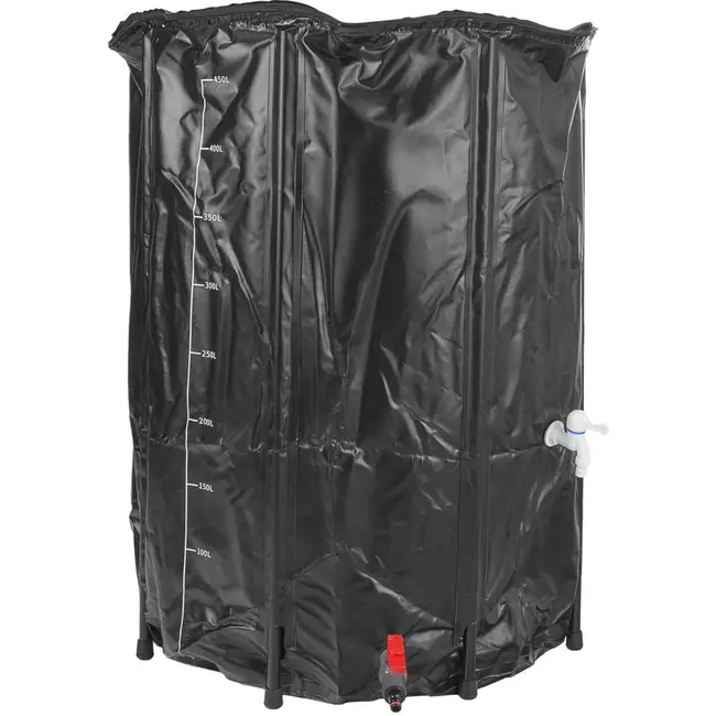 GEKO Opvouwbare regenton - 500 liter - UV-bestendig PVC - Stabiel ABS frame - Compact ontwerp