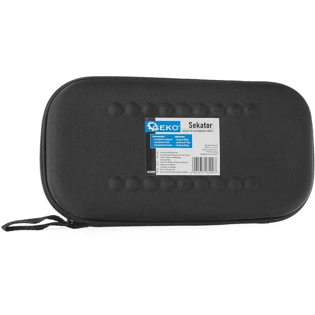 GEKO Gereedschapsset voor enten - ergonomisch - zwart - 3-10 mm - met handige koffer