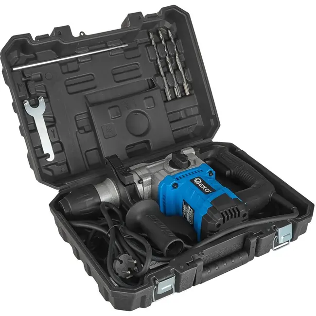 GEKO Rotary hamer - 1010W - 4J impact - SDS Plus - veelzijdige functies