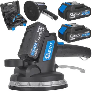 GEKO Tegeltrilgereedschap - Accu Zuignap - Verstelbare Trilling - 180mm - Inclusief 2 Batterijen